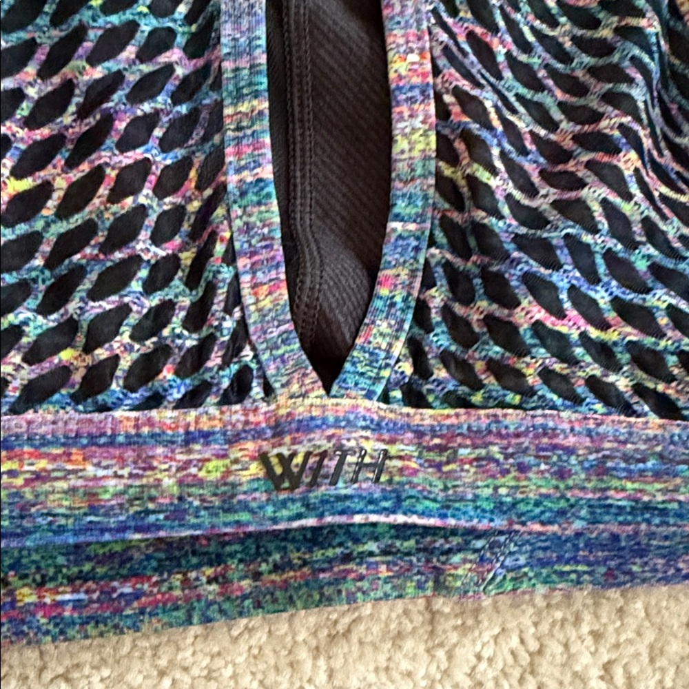 Peloton Women's Black and Multicolor Sports Bras - Picture 4 of 4